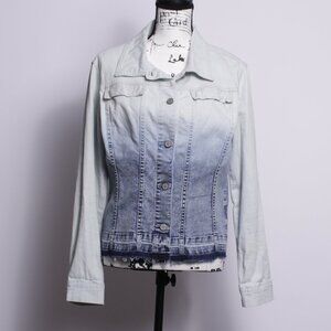 Laurie Felt Jacket Denim Women's Blue Long Sleeve Button Up Size S